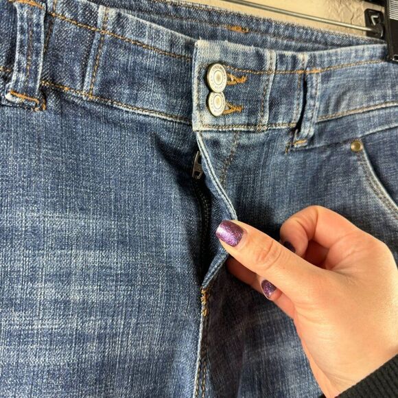 Victoria's Secret London Jeans Low Rise Bootcut HEMMED Vintage Y2K Size 4 Petite - Picture 3 of 12